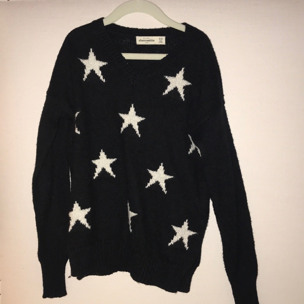crew neck star sweater
